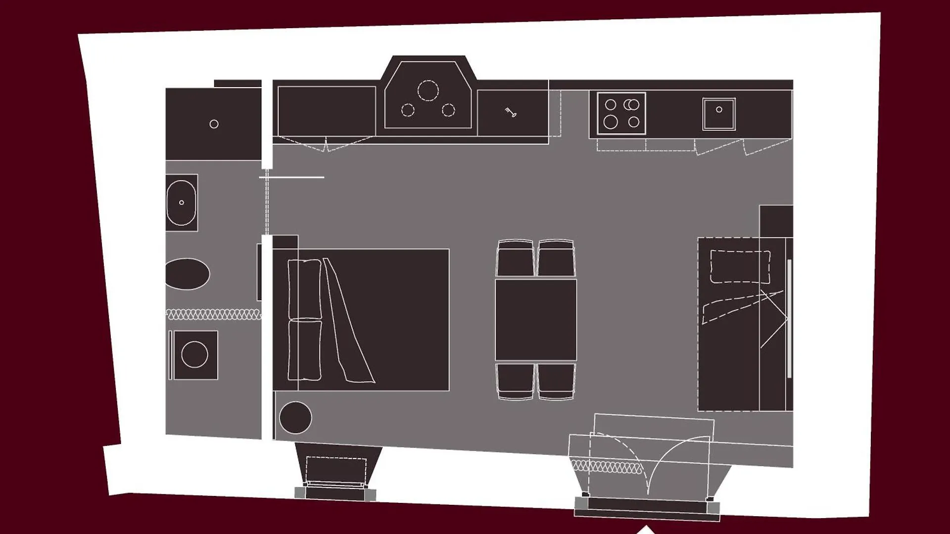 Bastinica Krk Studio Ap 1, Oldtown, Citycenter Krk Town 0*,
