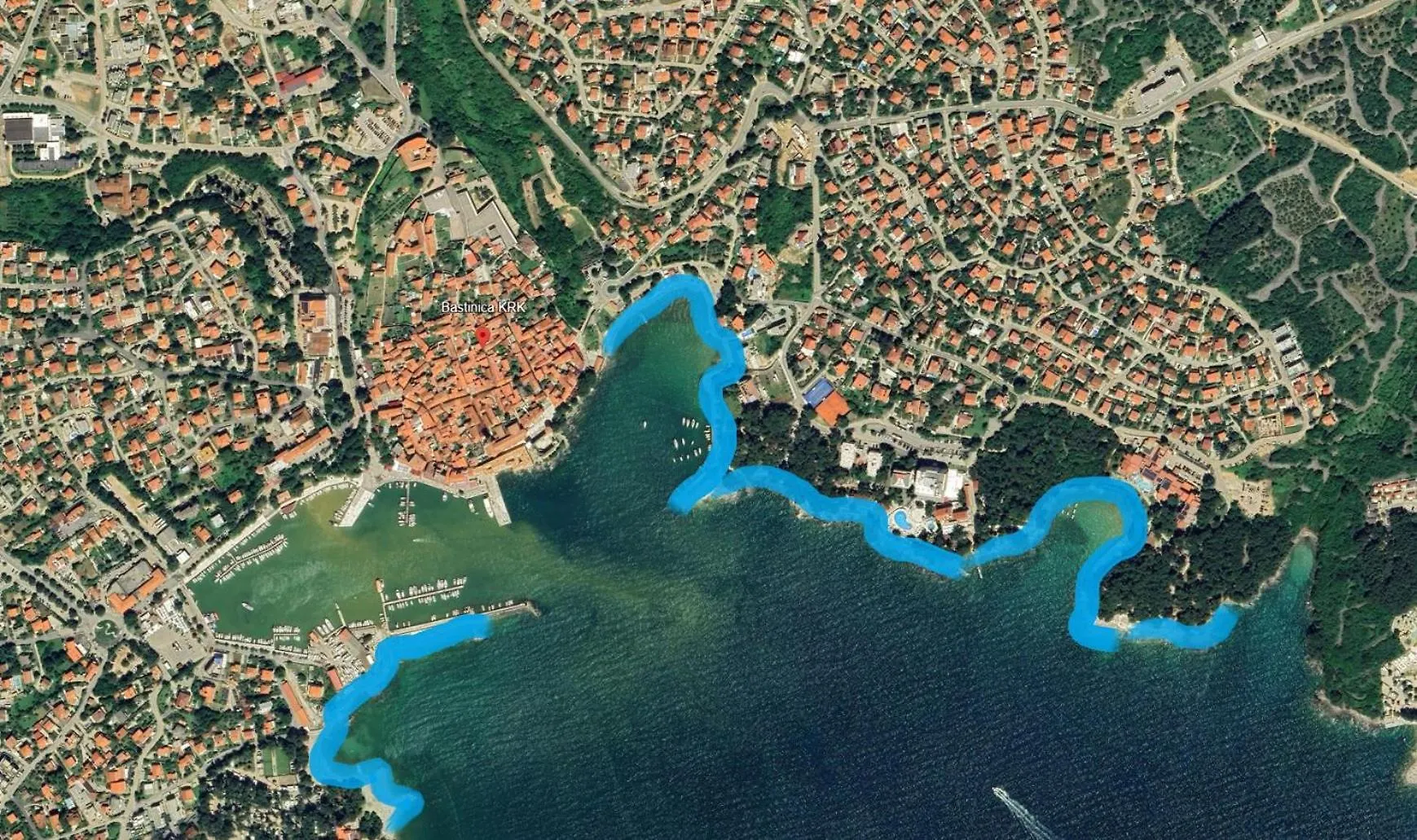 Bastinica Krk Studio Ap 1, Oldtown, Citycenter Krk Town Apartment